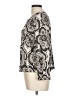 St. John Floral Graphic Jacquard Tweed Black Cardigan Size 10 - photo 5