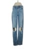 American Eagle Outfitters Graphic Blue Jeans Size 2 - photo 1