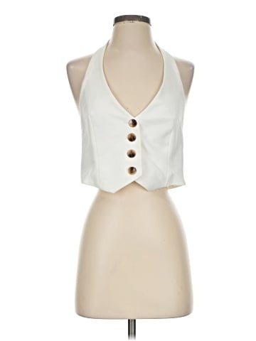 Zara Sleeveless Button-Down Shirt (view 1)