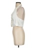 Zara Ivory Sleeveless Button-Down Shirt Size XS - photo 5