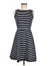 Talbots Stripes Blue Casual Dress Size Med Petite - photo 1