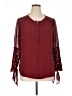 IMAN 100% Polyester Burgundy 3/4 Sleeve Blouse Size XL - photo 1