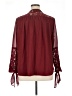 IMAN 100% Polyester Burgundy 3/4 Sleeve Blouse Size XL - photo 2