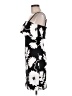 Guess Floral Black Cocktail Dress Size 6 - photo 5