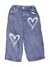 Bebe Hearts Blue Jeans Size S (kids) - photo 1