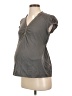 Duo Maternity 100% Cotton Gray Short Sleeve Top Size Sm Maternity - photo 1