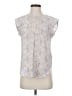 Rebecca Taylor 100% Silk Silver Sleeveless Silk Top Size 4 - photo 1