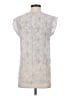 Rebecca Taylor 100% Silk Silver Sleeveless Silk Top Size 4 - photo 2