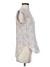 Rebecca Taylor 100% Silk Silver Sleeveless Silk Top Size 4 - photo 4