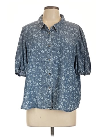 Splendid 3/4 Sleeve Button-Down Shirt (view 1)