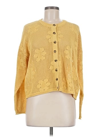Madewell Floral Open-Stitch Cardigan Sweater (view 1)