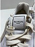 Balmain 100% Leather White Sneakers Size 8 - photo 7
