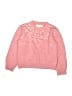 Zara Hearts Pink Pullover Sweater Size 6 - 7 - photo 1