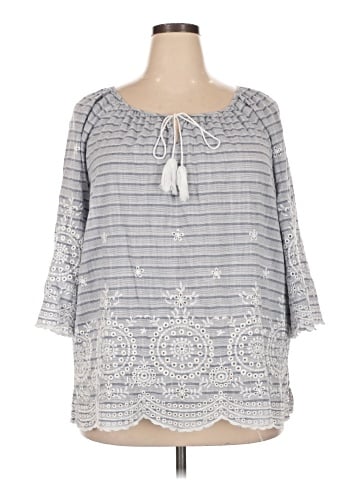 Ruby Rd. 3/4 Sleeve Blouse (view 1)