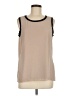 Calvin Klein 100% Polyester Tan Sleeveless Blouse Size M (estimated) - photo 1