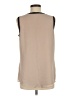 Calvin Klein 100% Polyester Tan Sleeveless Blouse Size M (estimated) - photo 2