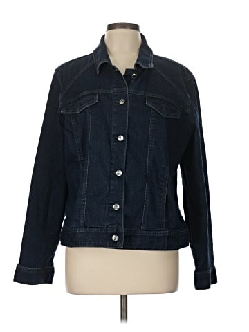 JM Collection Denim Jacket (view 1)