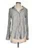 Sanctuary Stripes Silver Long Sleeve Blouse Size XS - photo 1