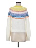 Lou & Grey Color Block White Pullover Sweater Size XS - photo 1