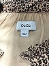 CeCe 100% Polyester Animal Print Brown Long Sleeve Blouse Size L - photo 7