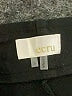 Ecru Solid Black Active Pants Size S - photo 7