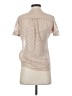 M&S 100% Polyester Stars Tan Short Sleeve Blouse Size UK 6 / US 2 - photo 2