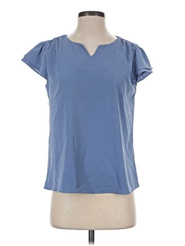 Allegra K Short Sleeve Blouse (view 1)