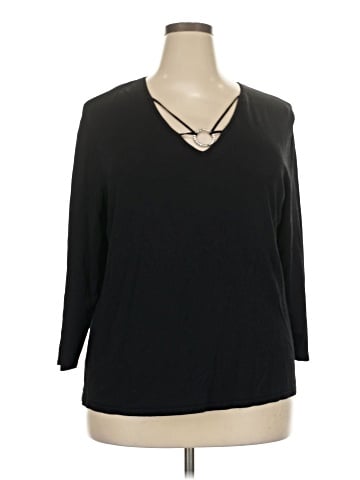 Larry Levine 3/4 Sleeve Top (view 1)