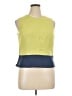 Kasper Color Block Yellow Sleeveless Top Size 14 (petite) - photo 1