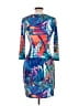 Boston Proper Print Blue Cocktail Dress Size 10 - photo 2