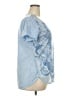 Faded Glory 100% Polyester Paisley Blue Short Sleeve T-Shirt Size XXL - photo 4