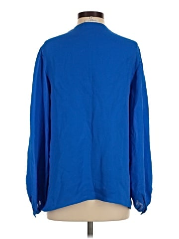Lafayette 148 New York Long Sleeve Silk Top (view 2)