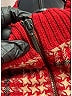 Burberry Plaid Red Houndstooth Zip Up Sweater Size 14 - photo 5