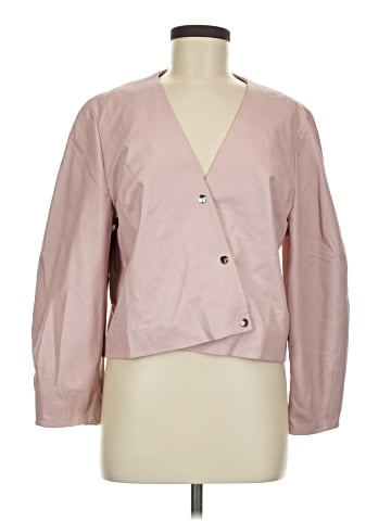 Topshop Boutique Leather Jacket (view 1)