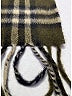 Burberry 100% Cashmere Plaid Brown Green scarf One size - photo 6