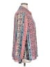 DR2 100% Polyester Print Pink Long Sleeve Blouse Size XL - photo 4