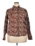 Ariat 100% Cotton Paisley Brown Long Sleeve Button-Down Shirt Size XXL - photo 1