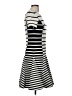 Halston Heritage Stripes Gray Casual Dress Size 8 - photo 4