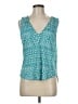 Velvet 100% Rayon Teal Sleeveless Blouse Size M - photo 1