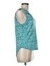 Velvet 100% Rayon Teal Sleeveless Blouse Size M - photo 4