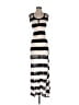 Ruby and Jenna 100% Acrylic Stripes Silver Casual Dress Size S - photo 1