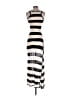 Ruby and Jenna 100% Acrylic Stripes Silver Casual Dress Size S - photo 2