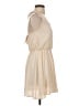 Sage 100% Polyester Solid Ivory Tan Casual Dress Size S - photo 4