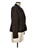 Le Suit 100% Polyester Animal Print Brown Blazer Size 6 Petite - photo 4