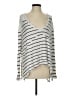 Free People Stripes Silver Pullover Sweater Size S - photo 1
