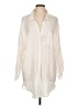 Kona Sol Ivory 3/4 Sleeve Button-Down Shirt Size L - photo 1