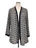Susan Graver Houndstooth Black Cardigan Size 1X - photo 1