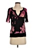 Bebe 100% Polyester Black Short Sleeve Blouse Size XS - photo 1