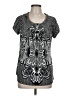 Style&Co Gray Short Sleeve Blouse Size L - photo 1