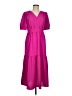 DKNY 100% Polyester Pink Casual Dress Size 6 - photo 1